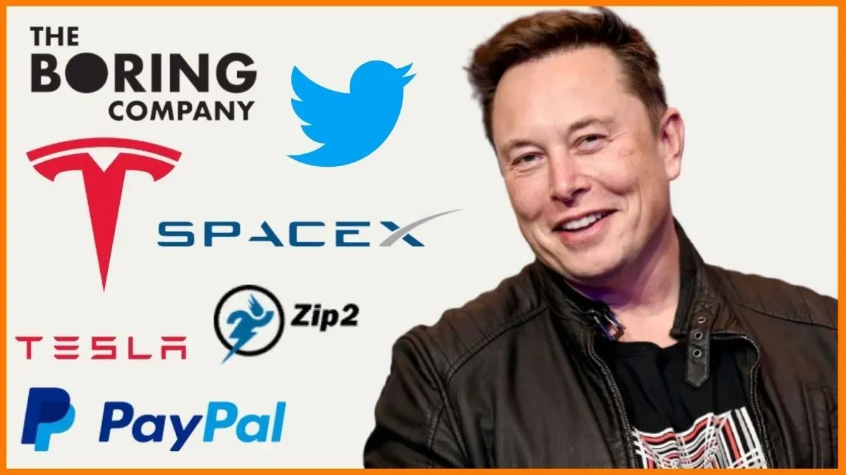 Elon Musk și siglele tuturor companiilor sale