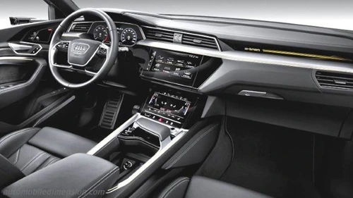 Interiorul Audi e-tron